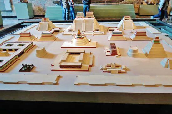 Modell von Tenochtitlan...