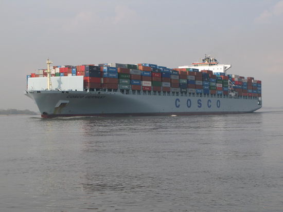 Hafeneinfahrt in Hamburg...