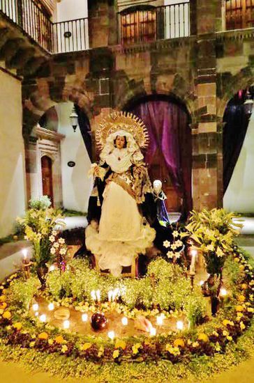 Maria Virjen Dolorosa im Museo Casa Allende...