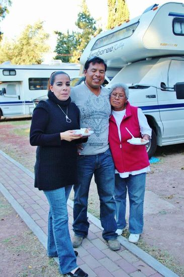 Von der Familie des CP-Platz-Inhabers, Hans Weber - der kein Wort deutsch spricht...