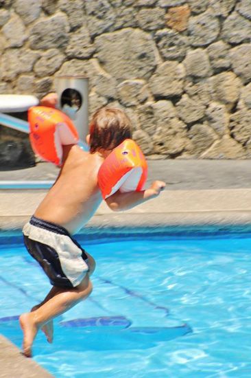 Der grosse Magnet für die Jungs - der herrliche Swimming-Pool...