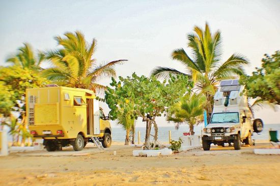 Ein Bild - seit Januar nicht mehr gesehen...; ja auch sie sind für eine Nacht auf der Playa Luces eingetroffen...