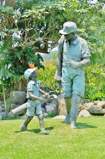 Auf dem Golfplatz von Cuernavaca...;