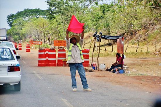 Verkehrsregelung...!