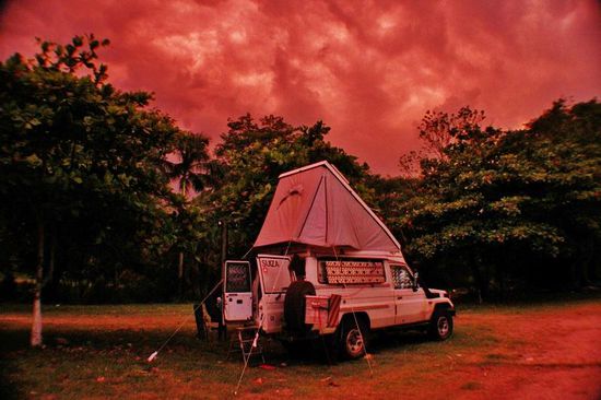 Drohende Gewitterwolken...! Das Ganze ist glimpflich abgelaufen...