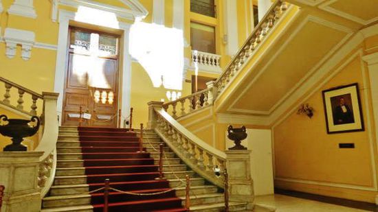 Das Treppenhaus im Stadttheater...