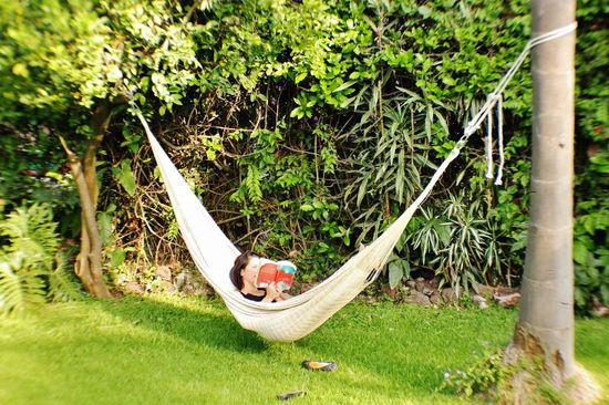 Im Garten findet sich die nötige Ruhe...