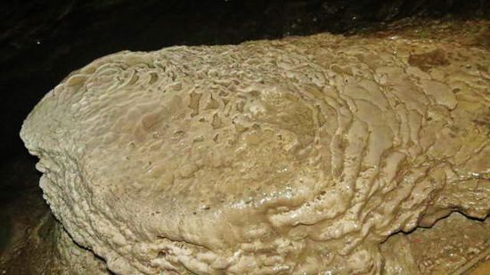 Eine wachsende Stalagmite...