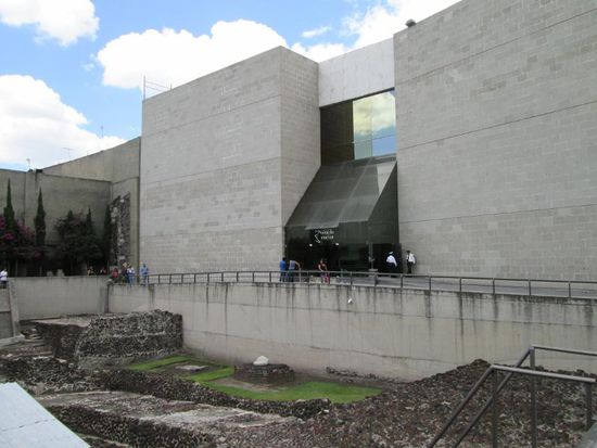 Das moderne Museum des Templo Mayor...