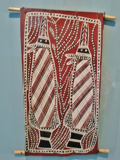 Im Bild ein Kunstwerk aus Austalien...