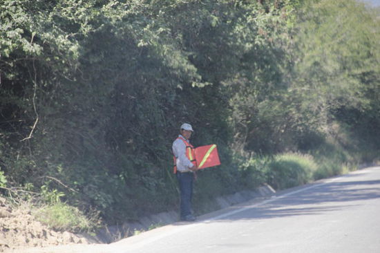 Eine mexicanische "Verkehrsampel"... - "Stopp"