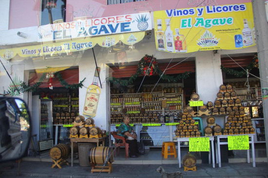 Der touristische Teil der Stadt Tequila...