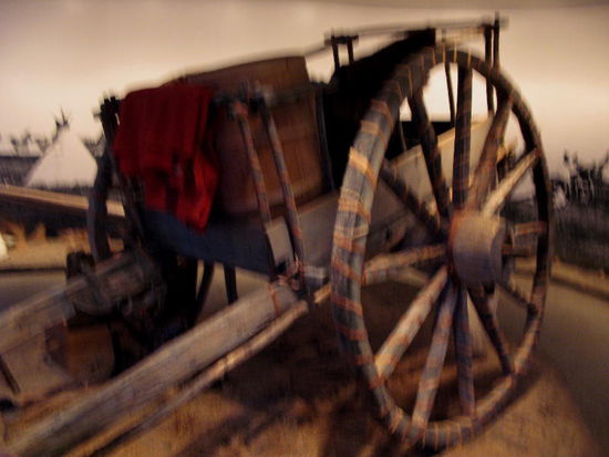 Einfacher Pferdewagen...