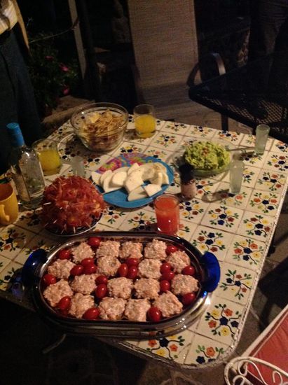 Herrlich, den Apéro im Freien geniessen zu dürfen...