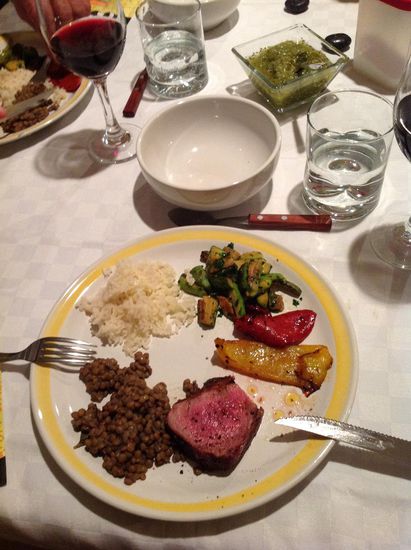 Das köstliche Nachtessen...