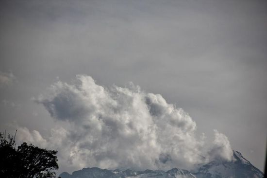Der dampfende Popocatépetl...