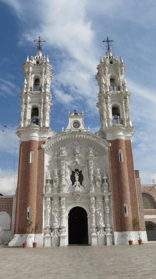 Die Basilika der "Virjen de Ocotlan"...