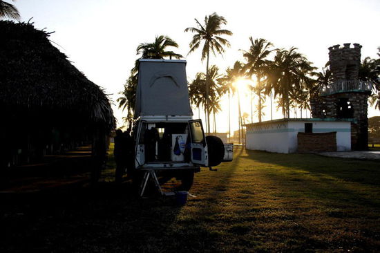 Für 2 Nächte bleiben wir hier, es ist keine Saison, wir sind praktisch alleine hier...