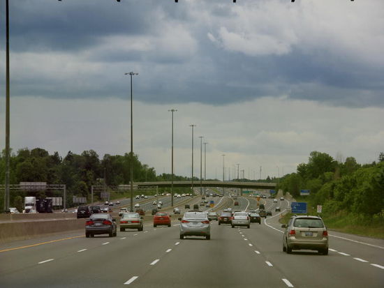 Der Verkehr wird zunehmend dichter...