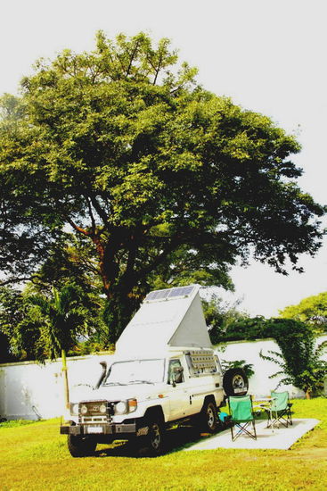Unser schöner Stellplatz in Catemaco liegt eigentlich im Dschungel...