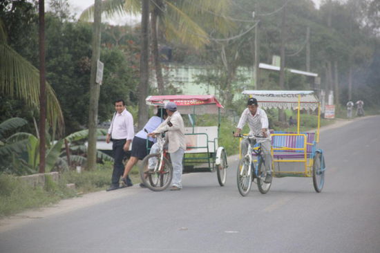 Velotaxi in La Venta - sehr umweltfreundlich...