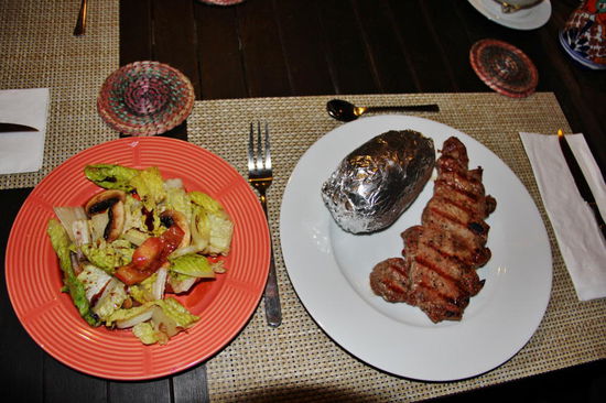 "El Menu del Dia" auf dem Teller...; danke nochmals recht herzlich für die Einladung....