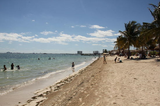 Die "Zona publica" am Strand...