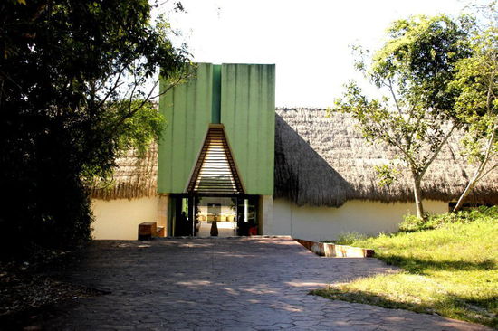 Zuerst besuchen wir das kleine Museum Calakmul...