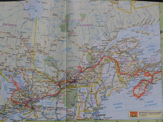 ...ergibt 5241 km...; morgen geht's weiter Richtung Hudson Bay...