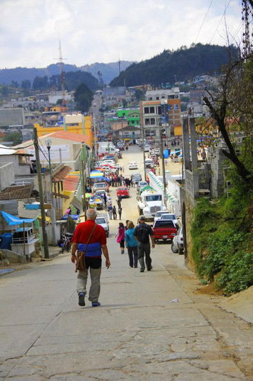 Wir gehen zurück zur Stadtmitte...