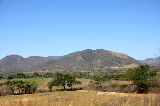 Die Gegend ist heiss, trocken und staubig...