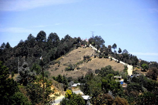 Steiler Anstieg zum "Ausguck"...