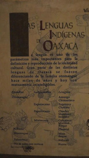 Die Sprachen der Indigenas...! In Mexico existieren noch heute 62 indigene Sprachen, welche nicht unmittelbar verwandt sind...