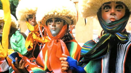 Typische Masken aus dem Karneval von Veracruz...