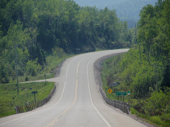 Praktisch kein  Verkehr...; Kathrin fährt ihre erste längere Strecke von guten 450 km...