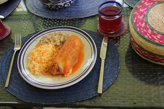 Chile rellenos - ein köstliches Mahl...! Ganz herzlichen Dank an unsere lieben Gastgeber...