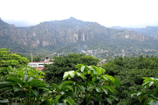 Aussicht Kloster über Tepoztlan