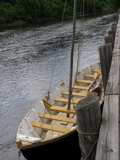Hier legten die Boote beim Fort William an...