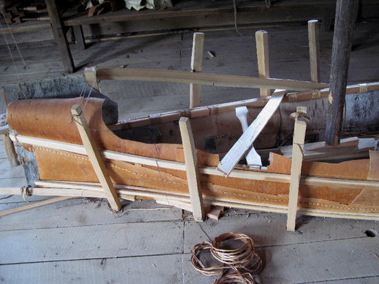 Mit Weiden "vernäht"...