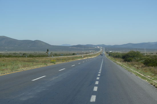 Schön gerade aus...