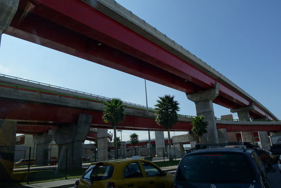 Brückenbau in Saltillo... - meist haben wir die richtige Ausfahrt erwischt...