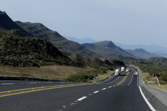 Die Strassen sind sehr gut befahrbar...