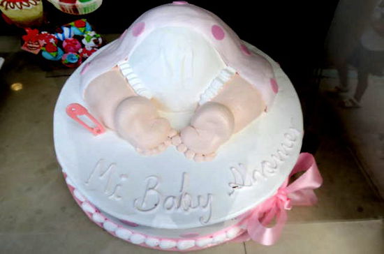 Torte zur Geburt eines Babys...