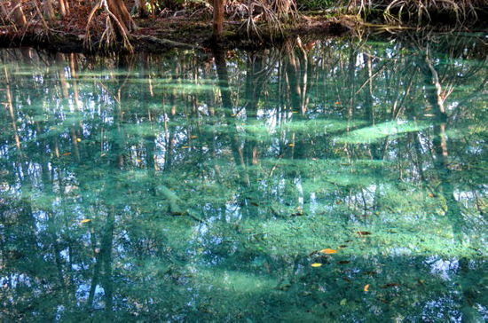 Das glasklare Wasser mit seiner bläulich-grünen Farbe weist auf einen hohen Magnesiumgehalt hin. Einfach traumhaft schön!