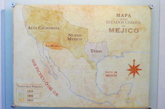 So gross war Mexico mal vor dem Krieg mit den USA - Inklusive dem heutigen Kalifornien, New Mexico und Texas!