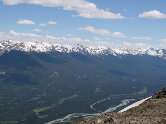 Ringsum das fantastische Bergpanorama...
