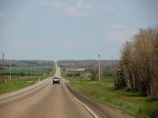 Nach 431 km sind wir in Manning...