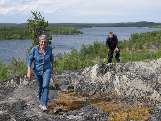 Wir kraxeln auf den Felsen rum...