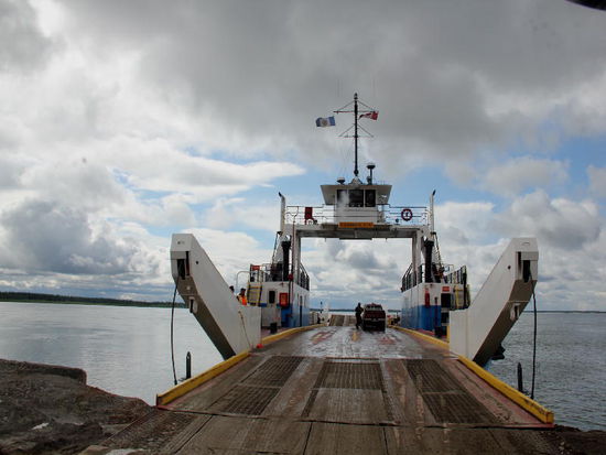 Einfahren und schon bald fährt sie los...; kosten tut sie nichts...