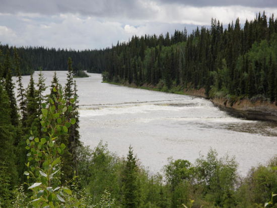 Bei den Eveline Falls finden wir einen ruhigen CP...; draussen sein ohne Mückennetz geht fast nicht...!